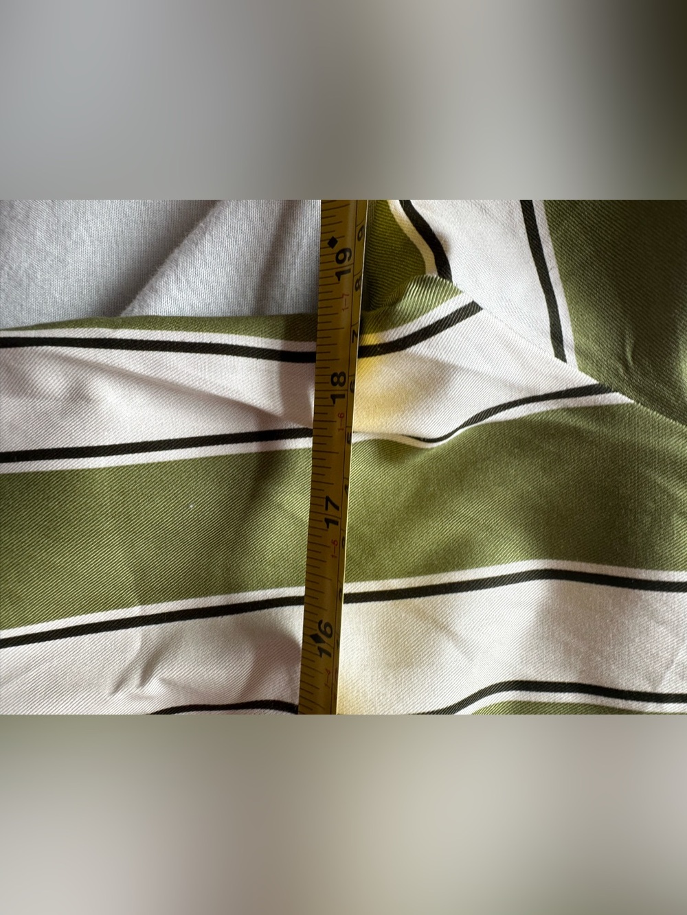 Cyberjammies Nancy Stripe Pajama Set Sage Green Cotton Modal Size 44 - Picture 9 of 13